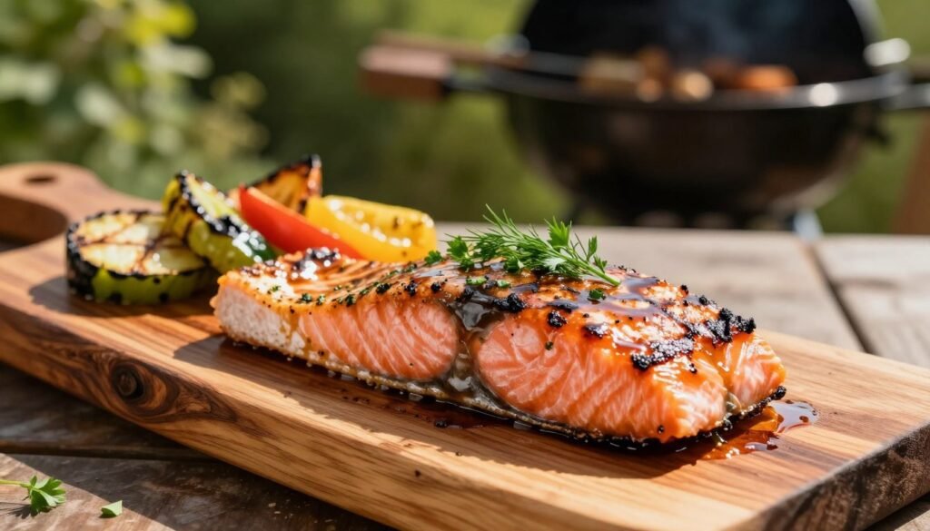 cedar plank salmon