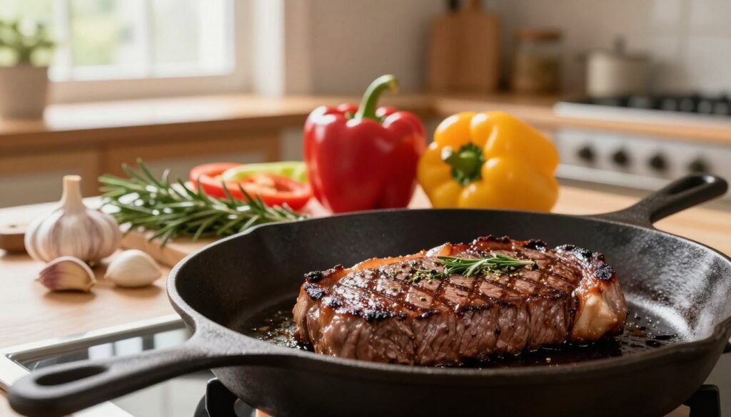 cooking flat iron steak