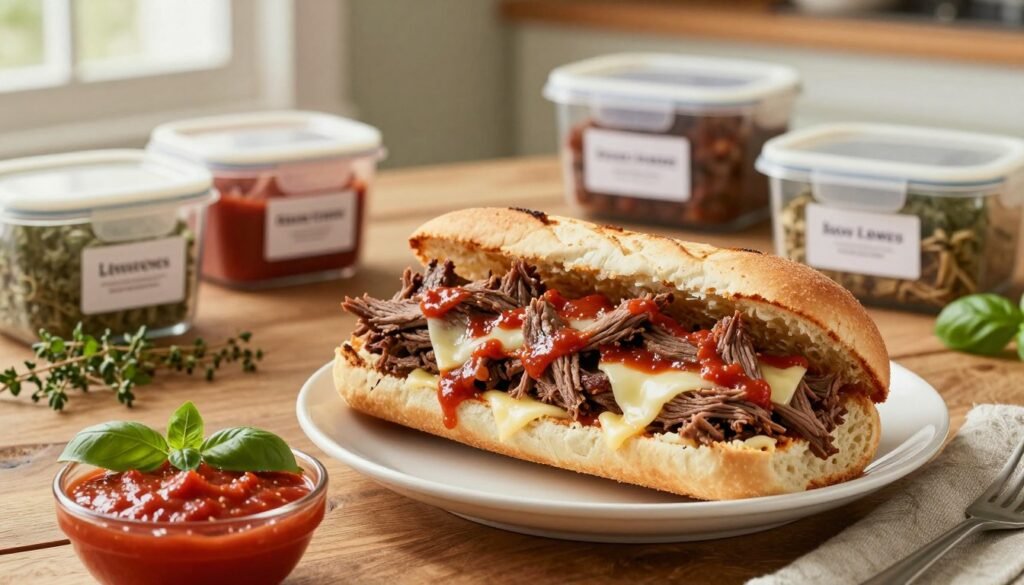 delicious slow cooker italian beef