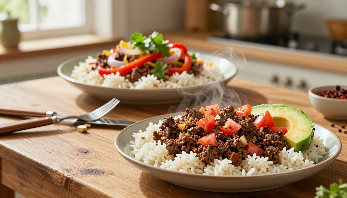 ground beef and rice recipes