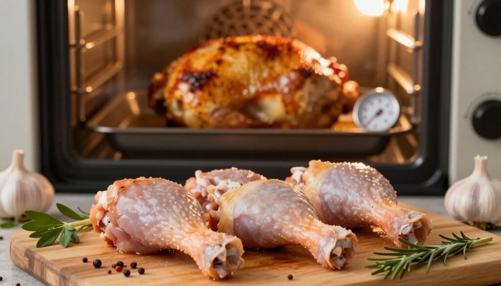 baking process for chicken leg quarters